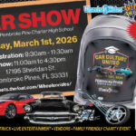car show in pembroke pines florida on march 1