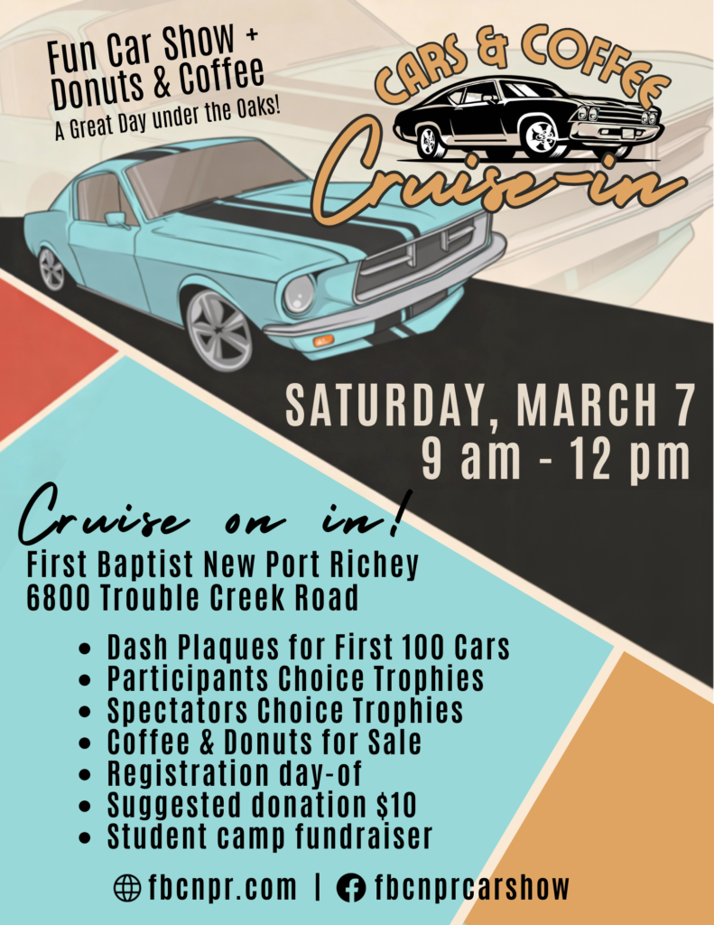 car show in new port richey florida on march 7