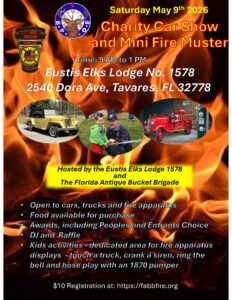 car show in tavares florida on may 9