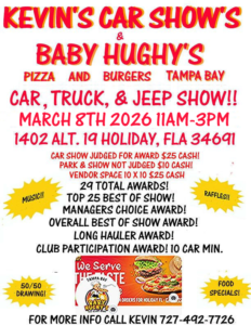car show in holiday florida on march 8