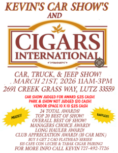 car show in lutz florida on march 21