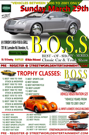 car show in brandon florida on march 29