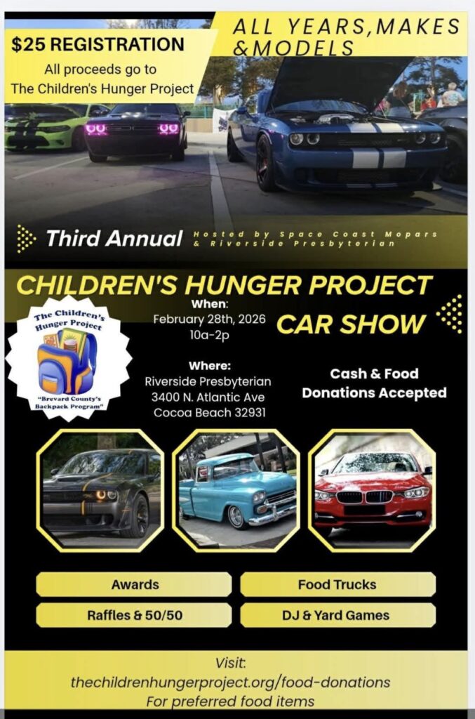 car show in cocoa beach florida on february 28