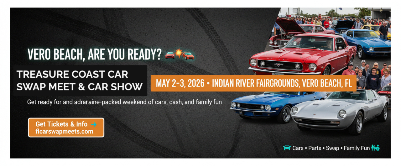 car show in vero beach florida on may 2 3