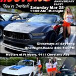 car show in fort myers florida on march 28