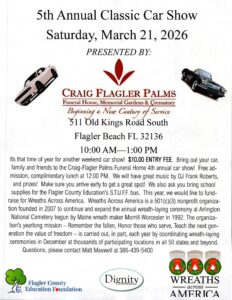 car show in flagler beach florida on march 21