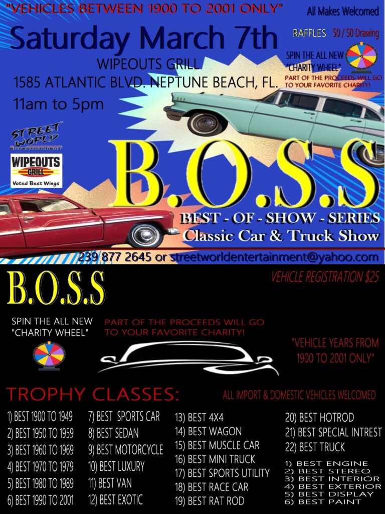 car show in neptune beach florida march 7