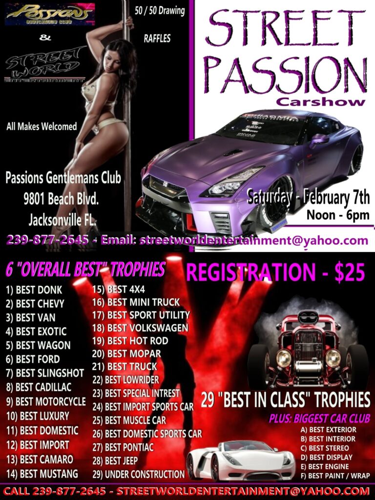 car show in jacksonville florida on february 7