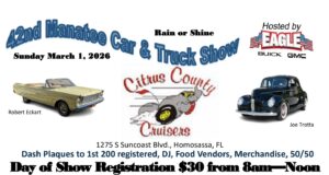 car show in homosassa florida on march 1