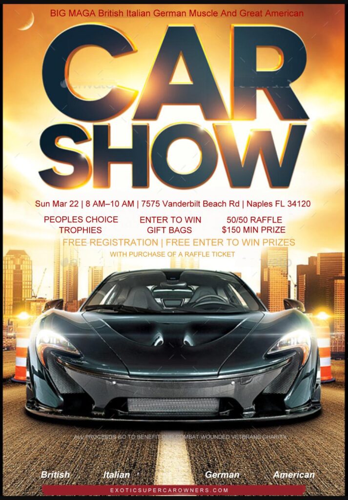 car show in naples florida on march 22