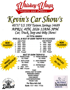 car show in tarpon springs florida on april 4