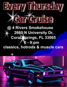 car show in coral springs florida on thursday