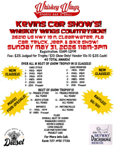 car show in clearwater florida on may 31