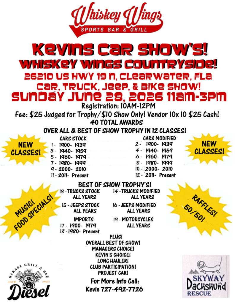 car show in clearwater florida on june 28