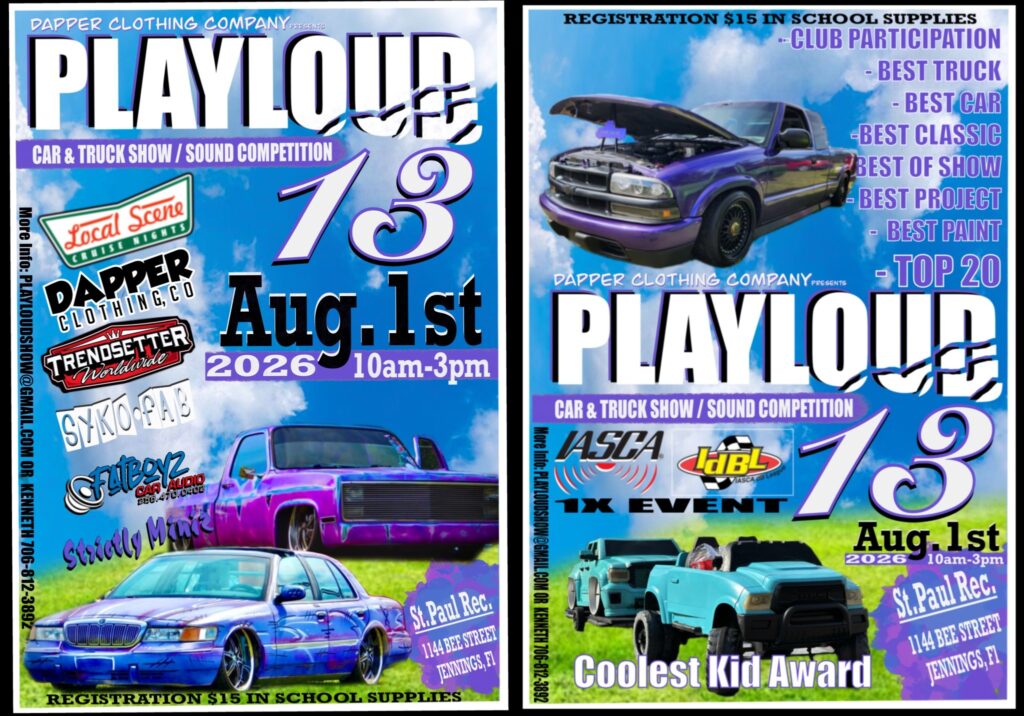 car show in jennings florida on august 1