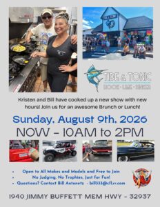 car show in indian harbour beach florida on august 9