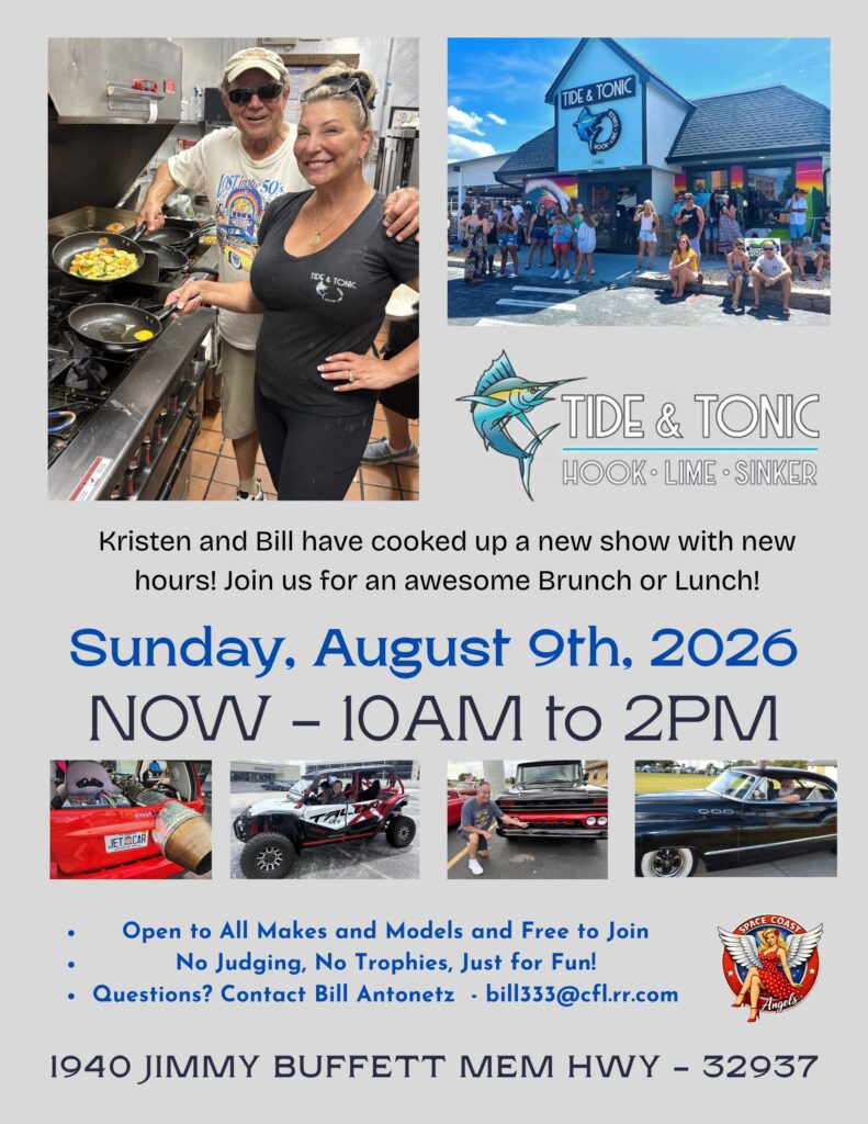 car show in indian harbour beach florida on august 9