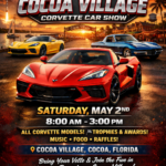 Corvette car show in cocoa florida on may 2
