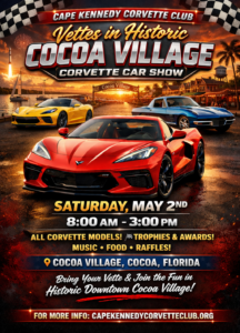 Corvette car show in cocoa florida on may 2