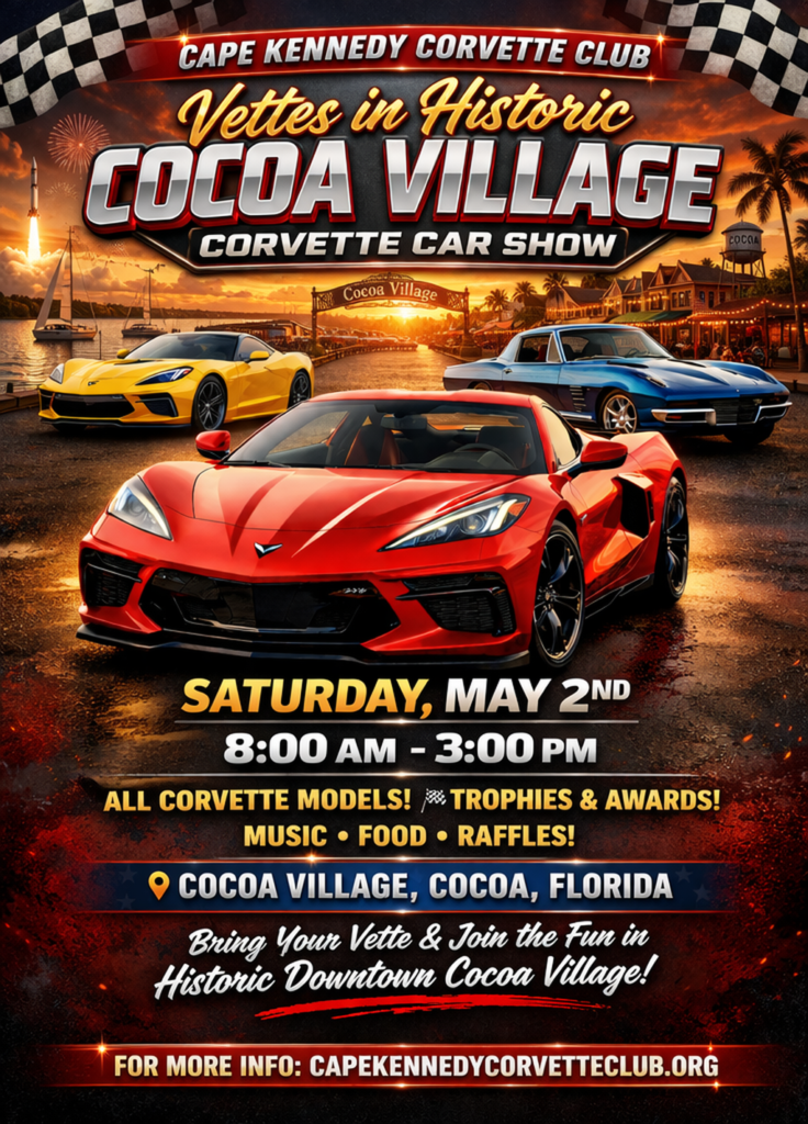 Corvette car show in cocoa florida on may 2