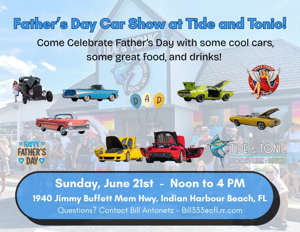 car show in indian harbour beach florida on june 21