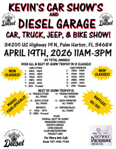 car show in palm harbor florida on april 19
