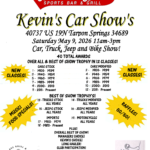 car show in tarpon springs florida on may 9