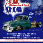 car show in miami pinecrest florida on march 28