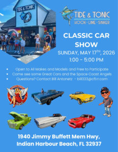 car show in indian harbour beach florida on may 17