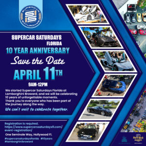 car show in hollywood florida on april 11