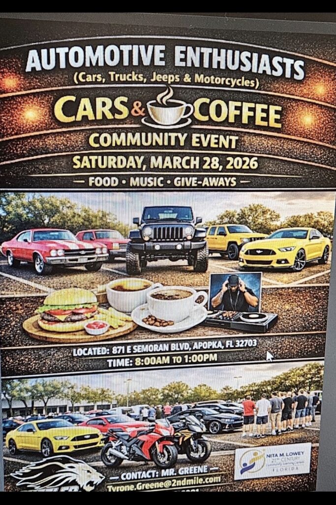 car show in apopka florida on march 28