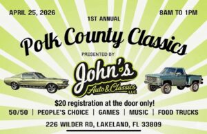 car show in lakeland florida on april 25