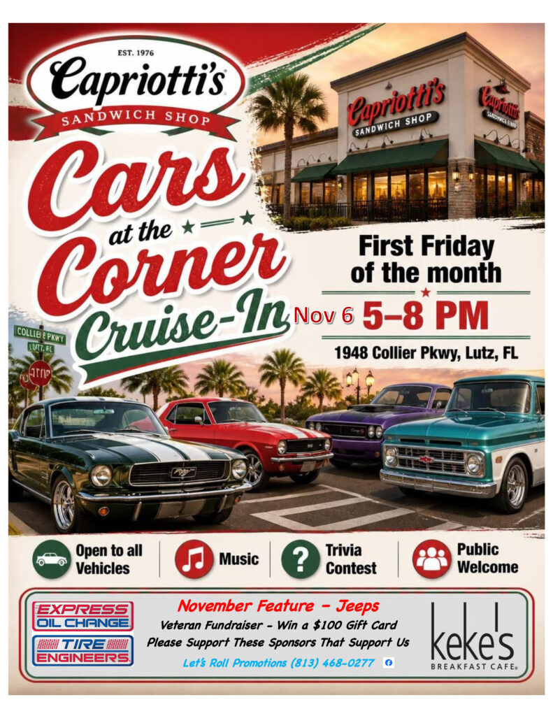 car show in lutz florida on november 26