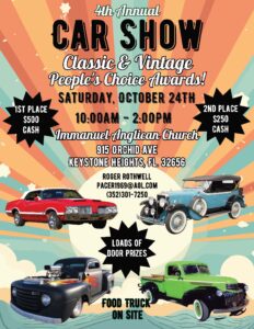 car show in keystone heights florida on october 26