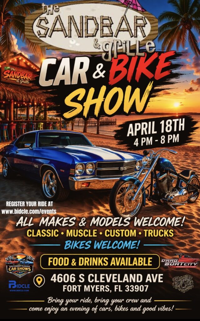 car show in fort myers florida on april 18