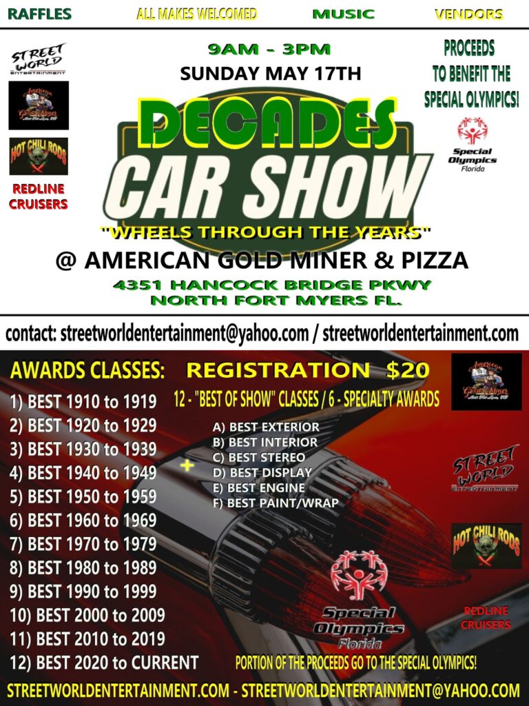 car show in fort myers florida on may 17