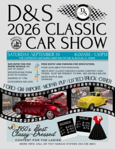car show in alachua florida on september 19
