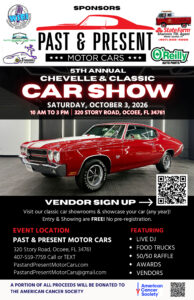 car show in ocoee florida on october 3