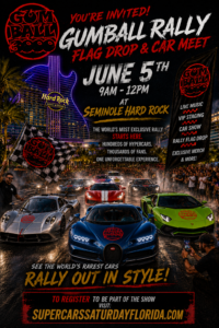 car show rally in hollywood florida on june 5