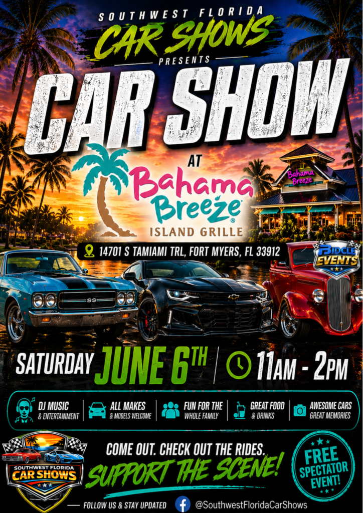 car show in fort myers florida on june 6
