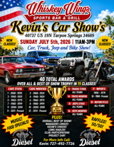 car show in tarpon springs florida on july 5