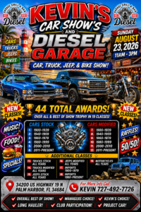 car show in palm harbor florida on august 23