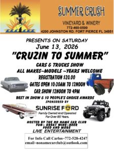 car show in fort pierce florida on june 13