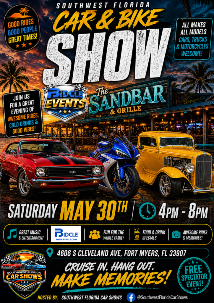car show in fort myers florida on may 30