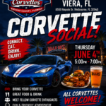 corvette car show in melbourne florida on june 4