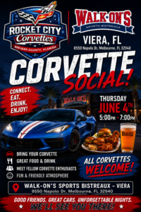 corvette car show in melbourne florida on june 4