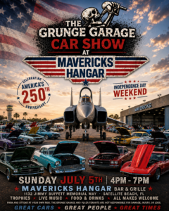 car show in Satellite Beach florida on july 5