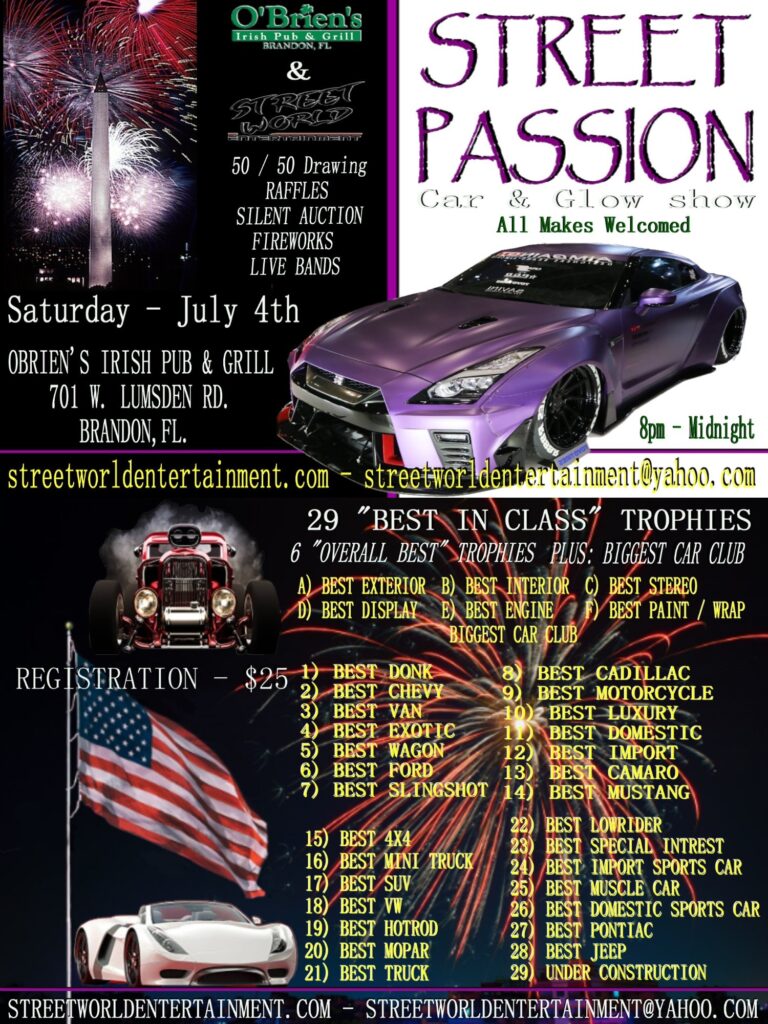 car show in brandon florida on july 4