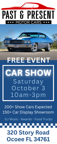 car show in ocoee florida on october 3