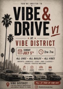 car show in hallendale beach florida on july 5